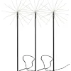 3er-Set: LED-Gartenstecker "Firework Outdoor" in Schwarz - (B)65 x (H)200 cm