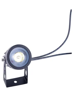 3er-Set: LED-Gartenstecker in Schwarz - (H)9 x Ø 4 cm