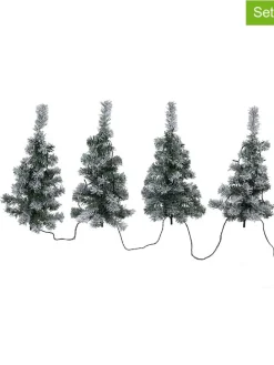 2er-Set: LED-Lichterbaum-Ketten in Grün