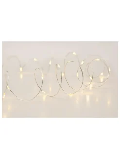 10er-Set: LED-Lichterketten in Weiß