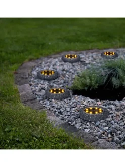 2er-Set: LED-Solar-Bodenstecker