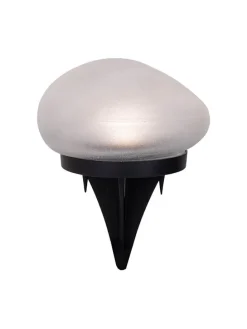 2er-Set: LED-Solar-Gartenspieße "Guri" in Weiß - (B)12 x (H)8,5 x (T)12 cm