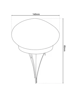 2er-Set: LED-Solar-Gartenspieße 