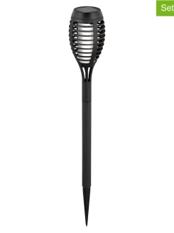 5er-Set: LED-Solar-Gartenstecker "Fanilo" in Schwarz - (H)45 x Ø 6 cm