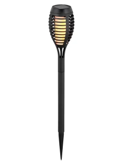 5er-Set: LED-Solar-Gartenstecker "Fanilo" in Schwarz - (H)45 x Ø 6 cm