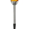 2er-Set: LED-Solar-Gartenstecker "Roma 2" in Silber/ Orange - (H)28 cm