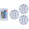 3er-Set: LED-Spots in Transparent - Ø 6,9 cm