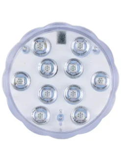 3er-Set: LED-Spots in Transparent - Ø 6,9 cm