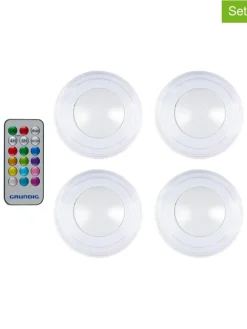 4er-Set: LED-Spots in Weiß - Ø 19 cm