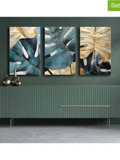 3er-Set: Leinwanddrucke - (B)45 x (H)70 cm