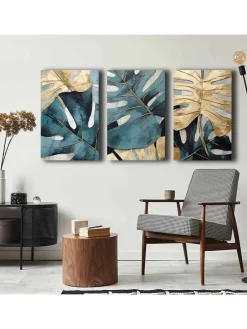 3er-Set: Leinwanddrucke - (B)45 x (H)70 cm