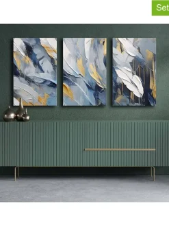 3er-Set: Leinwanddrucke - (B)45 x (H)70 cm