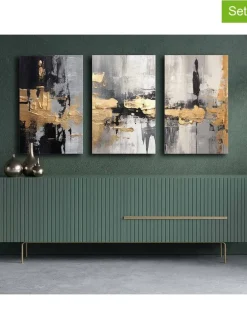 3er-Set: Leinwanddrucke - (L)70 x (B)45 cm
