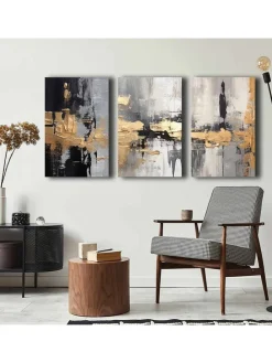 3er-Set: Leinwanddrucke - (L)70 x (B)45 cm