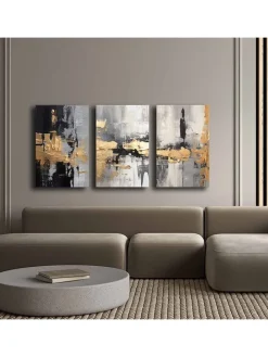 3er-Set: Leinwanddrucke - (L)70 x (B)45 cm