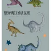 2er-Set: Lunchbox-Sticker "Dino" in Bunt