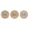 3er-Set: Magnete "Lebe Liebe Lache" in Natur - Ø 2,5 cm