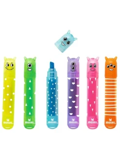 2er-Set: Mini-Marker "Monster" in Bunt - 2x 6 Stück