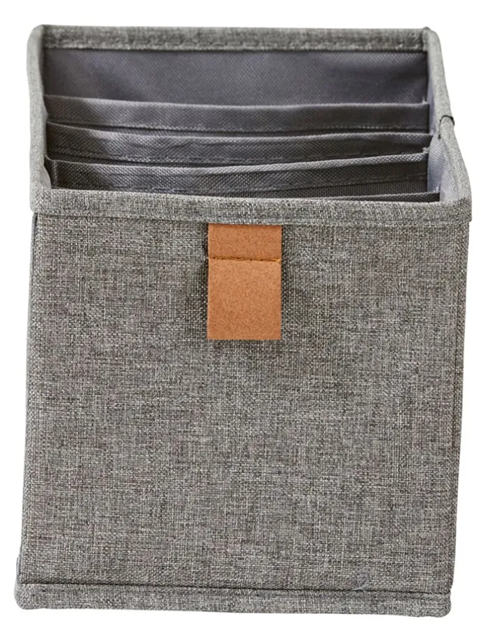 2er-Set: Organizer in Grau - (B)30 x (H)15 x (T)15 cm