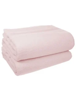 2er-Set: Premium-Badvorleger in Rosa - (L)100 x (B)60 cm