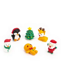 6er-Set: Radiergummis in Bunt