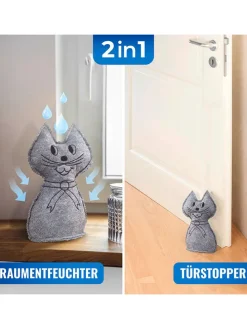 2er-Set: Raumentfeuchter in Grau - (B)12 x (H)27 cm