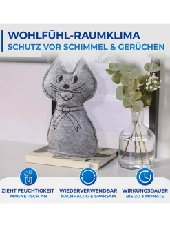 2er-Set: Raumentfeuchter in Grau - (B)12 x (H)27 cm