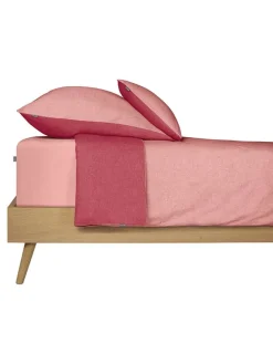 2er-Set: Renforcé-Kissenhüllen in Rosa