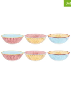 6er-Set: Salatschüsseln "Color" in Rot/ Gelb/ Hellblau - Ø 21 cm