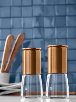 2er-Set: Salz- & Pfeffermühlen in Kupfer - (H)14 x Ø 6 cm