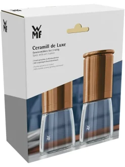 2er-Set: Salz- & Pfeffermühlen in Kupfer - (H)14 x Ø 6 cm