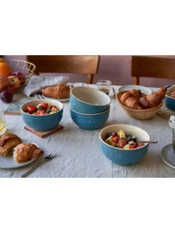 4er-Set: Schalen ''Staub'' in Blau - Ø 14 cm