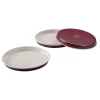4er-Set: Schichtkuchen-Backformen in Dunkelrot- Ø 17 cm