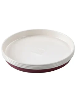 4er-Set: Schichtkuchen-Backformen in Dunkelrot- Ø 17 cm