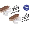 2er-Set: Schnecken-Stopp in Braun - (L)160 cm