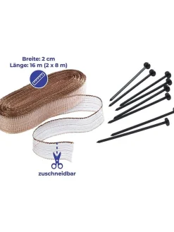 2er-Set: Schnecken-Stopp in Braun - (L)160 cm