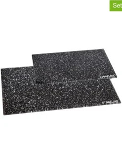 2er-Set: Schneidebretter in Schwarz