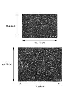 2er-Set: Schneidebretter in Schwarz