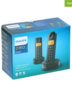 2er-Set: Schnurlose Telefone "D1602B/01 Dual"