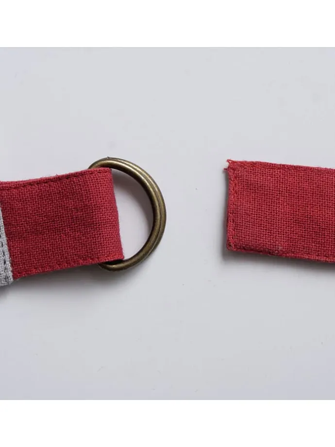 2er-Set: Schürzen "Grillzeit" in Rot/ Hellgrau - (L)84 x (B)60 cm