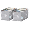 2er-Set: Schubladenorganizer in Grau - (B)15 x (H)15 x (T)30 cm