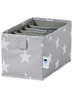 2er-Set: Schubladenorganizer in Grau - (B)15 x (H)15 x (T)30 cm
