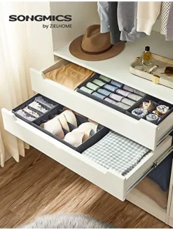 8er-Set: Schubladen-Organizer in Grau