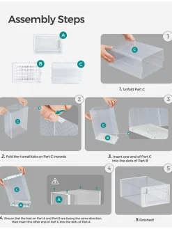 18er-Set: Schuhboxen - (B)25 x (H)19 x (T)35 cm