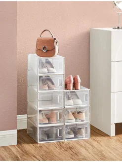 8er-Set: Schuhboxen - (B)23,3 x (H)14,3 x (T)33,5 cm