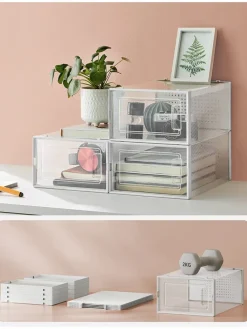 8er-Set: Schuhboxen - (B)23,3 x (H)14,3 x (T)33,5 cm