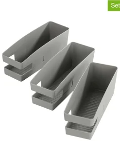 3er-Set: Schuhhalter in Grau - (B)9 x (H)9,5 x (T)26,5 cm