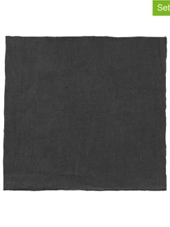 4er-Set: Servietten "Lineo" in Anthrazit - (L)42 x (B)42 cm