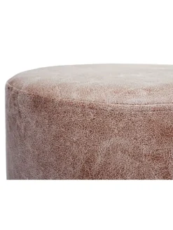 2er-Set Sitzhocker und Beistelltisch K48, Braun