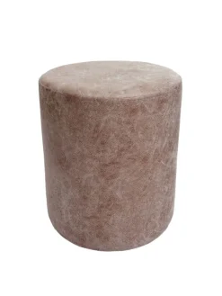 2er-Set Sitzhocker und Beistelltisch K48, Braun